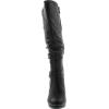 image:imageTOP Moda Womens Page65 Knee High Round Toe LaceUp Slouched High Heel BootsBlack