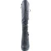 image:imageTOP Moda Womens Page65 Knee High Round Toe LaceUp Slouched High Heel BootsGrey10