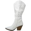 image:imageTOP Moda Womens Page65 Knee High Round Toe LaceUp Slouched High Heel BootsIvory11