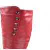 image:imageTOP Moda Womens Page65 Knee High Round Toe LaceUp Slouched High Heel BootsRedButton