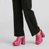 image:imageTOP Moda Womens Platform Slip On Chunky High Heel SandalsFuchsia Pu