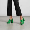 image:imageTOP Moda Womens Platform Slip On Chunky High Heel SandalsGreen Pu
