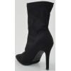 image:imageTOP Moda Womens Sexy Pointed Toe Ankle Boots Stiletto Heels Stretch BootiesBlack