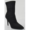 image:imageTOP Moda Womens Sexy Pointed Toe Ankle Boots Stiletto Heels Stretch BootiesBlack