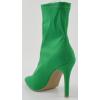 image:imageTOP Moda Womens Sexy Pointed Toe Ankle Boots Stiletto Heels Stretch BootiesGreen