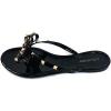 image:imageTOP Moda Womens Studded Jelly Flip Flops Sandals with BowBlack