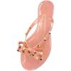 image:imageTOP Moda Womens Studded Jelly Flip Flops Sandals with BowBlush