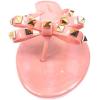 image:imageTOP Moda Womens Studded Jelly Flip Flops Sandals with BowBlush