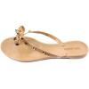image:imageTOP Moda Womens Studded Jelly Flip Flops Sandals with BowNude
