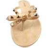 image:imageTOP Moda Womens Studded Jelly Flip Flops Sandals with BowNude