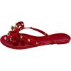 image:imageTOP Moda Womens Studded Jelly Flip Flops Sandals with BowRed3