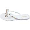 image:imageTOP Moda Womens Studded Jelly Flip Flops Sandals with BowWhite