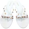 image:imageTOP Moda Womens Studded Jelly Flip Flops Sandals with BowWhite