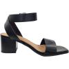 image:imageTruFox Womens Chunky Block Low Heel Ankle Strap Open Toe Dress SandalBlack