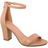 image:imageOver the Toe Strap Ankle Wrap Strap Heel Open Toe Medium Heel Nude 8