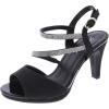 image:imageTOP Moda Shoes Women Stiletto Heels Open Peep Toe Ankle Strap Bling Rhinestone Glitter Pamela1Black