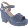 image:imageTOP Moda Women Open Toe Ankle Strap Platform Chunky Block High Heeled SandalsBlue Denim