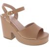 image:imageTOP Moda Women Open Toe Ankle Strap Platform Chunky Block High Heeled SandalsCamel Pu