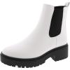 image:imageTOP Moda Womens Chelsea Ankle Boot Platform with Chunky HeelWhite