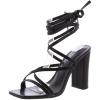 image:imageTOP Moda Womens Lace Up Wrap Around Strap High Heel SandalsBlack