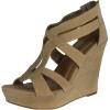 image:imageTOP Moda Womens Lindy66 Open Toe Platform Wedge SandalsTaupe