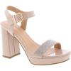 image:imageTOP Moda Womens Open Toe Chunky High Heel Ankle Strap Rhinestone Platform SandalsNude Pat Rhinestone