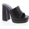 image:imageTOP Moda Womens Platform Slip On Chunky High Heel SandalsBlack Pu