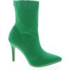 image:imageTOP Moda Womens Sexy Pointed Toe Ankle Boots Stiletto Heels Stretch BootiesGreen