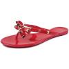image:imageTOP Moda Womens Studded Jelly Flip Flops Sandals with BowRed