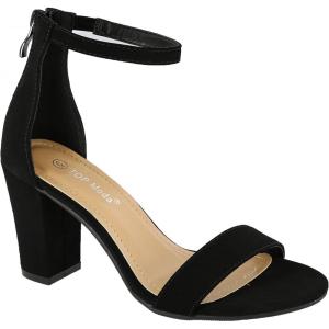 image:imageTOP Moda Fashion Womens Ankle Strap High Heel Sandal Shoes 55 Black