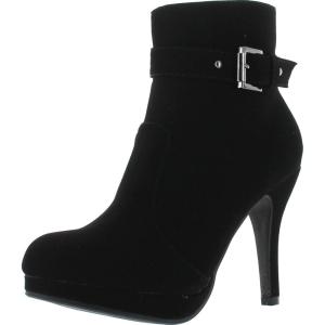 image:imageTOP Moda George15 Womens Strap Buckle Stiletto Heel Ankle BootiesBlack10