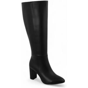 image:imageTOP Moda Womens Chunky Heel Knee High Fashion BootsBlack