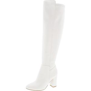 image:imageTOP Moda Womens Classy High Heel Knee High BootsWhite