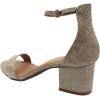 image:imageOver the Toe Strap Ankle Wrap Strap Heel Open Toe Block Heel 2 Low Champagne 65