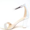 image:imageOver the Toe Strap Ankle Wrap Strap Heel Open Toe Medium Heel SILVER17 6