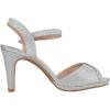 image:imageTOP Moda Shoes Women Stiletto Heels Open Peep Toe Ankle Strap Bling Rhinestone Glitter PAMELA28Silver