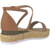 image:imageTOP Moda Women Espadrille Wedge Heels Sandals Open Peep Toe Platform Flatform Ankle Strap Candide9Tan Nubuck