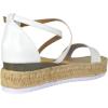 image:imageTOP Moda Women Espadrille Wedge Heels Sandals Open Peep Toe Platform Flatform Ankle Strap Candide9White Pu