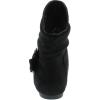 image:imageTOP Moda Womens Ankle Booties Buckle Mid Calf Buckle Slouch Flat Heel Strap Fashion ShoesBlack Imsu