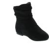 image:imageTOP Moda Womens Ankle Booties Buckle Mid Calf Buckle Slouch Flat Heel Strap Fashion ShoesBlack Imsu