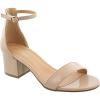 image:imageTOP Moda Womens Fashion Ankle Strap Chunky Low Heel Dress Wide Sandal Shoes Darcie1 Nude Patent Wide 7