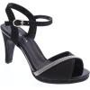 image:imageTOP Moda Womens Open Toe DressyFormal Rhinestone Heel Sandal Ankle Strap Black GlitterBlack Glitter