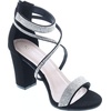 image:imageTOP Moda DressyFormal Sandals High Heel Ankle Strap Open Toe Sandals Black numeric6