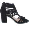 image:imageTOP Moda Levin1 Ankle Strap Open Toe Chunky Heel Platform Gladiator SandalBlack 185