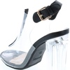 image:imageTOP Moda Womens All But Average Chunky HeelBlack1