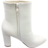 image:imageTOP Moda Womens Chunkly High Heel Ankle BootiesWhite