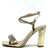 image:imageTOP Moda Womens Formal Rhinestone High Heel Sandal Ankle StrapGold Metallic Rhinestone