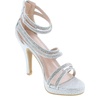 image:imageTOP Moda Womens Formal Rhinestone High Heel Sandal Ankle StrapSilverInna6
