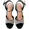 image:imageTOP Moda Womens Rhinestone Platform High Heel Open Toe Ankle Strap SandalsBlack Rhinestone