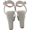 image:imageTOP Moda Womens Rhinestone Platform High Heel Open Toe Ankle Strap SandalsSilver Rhinestone